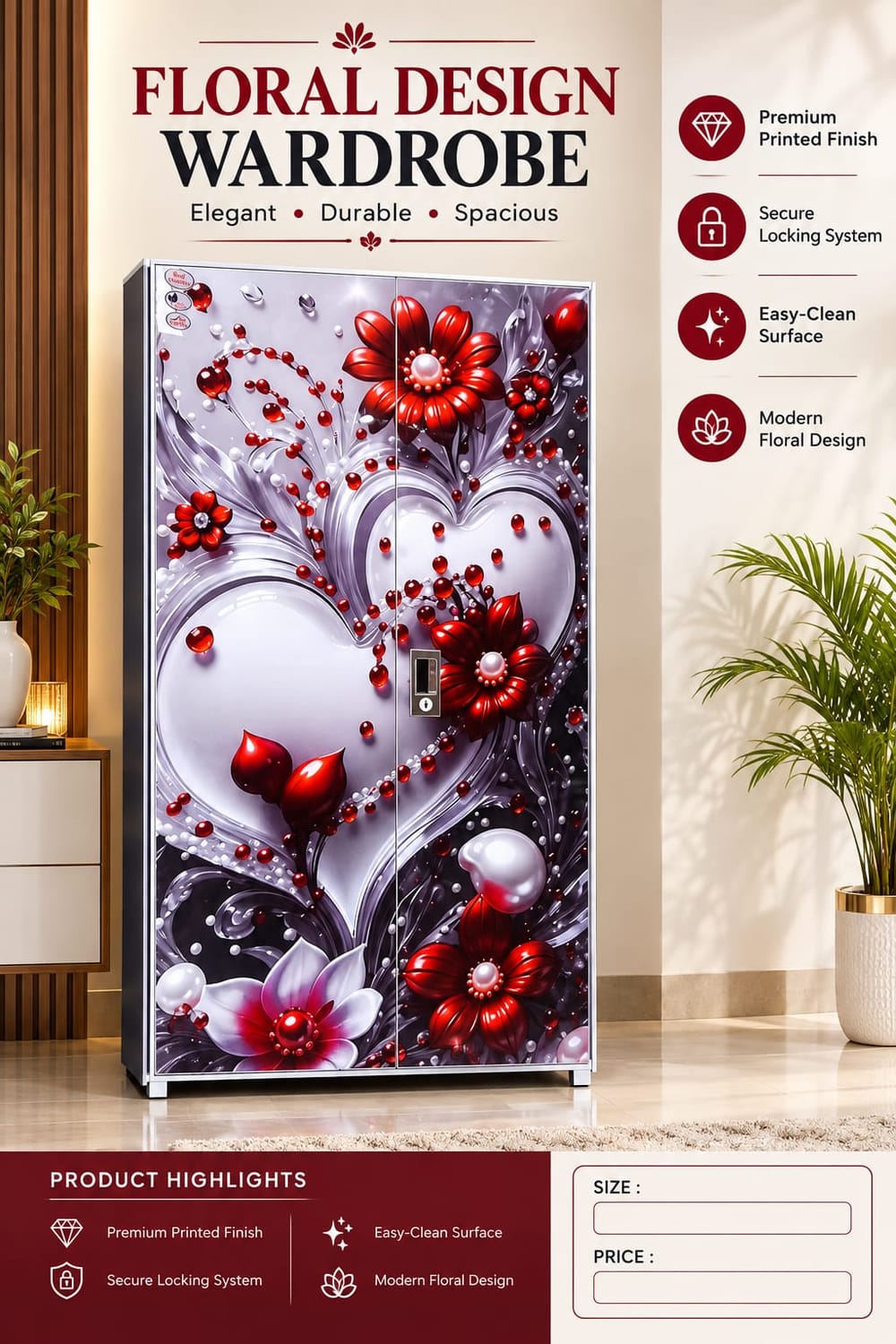 Floral Design Wardrobe — Red Heart